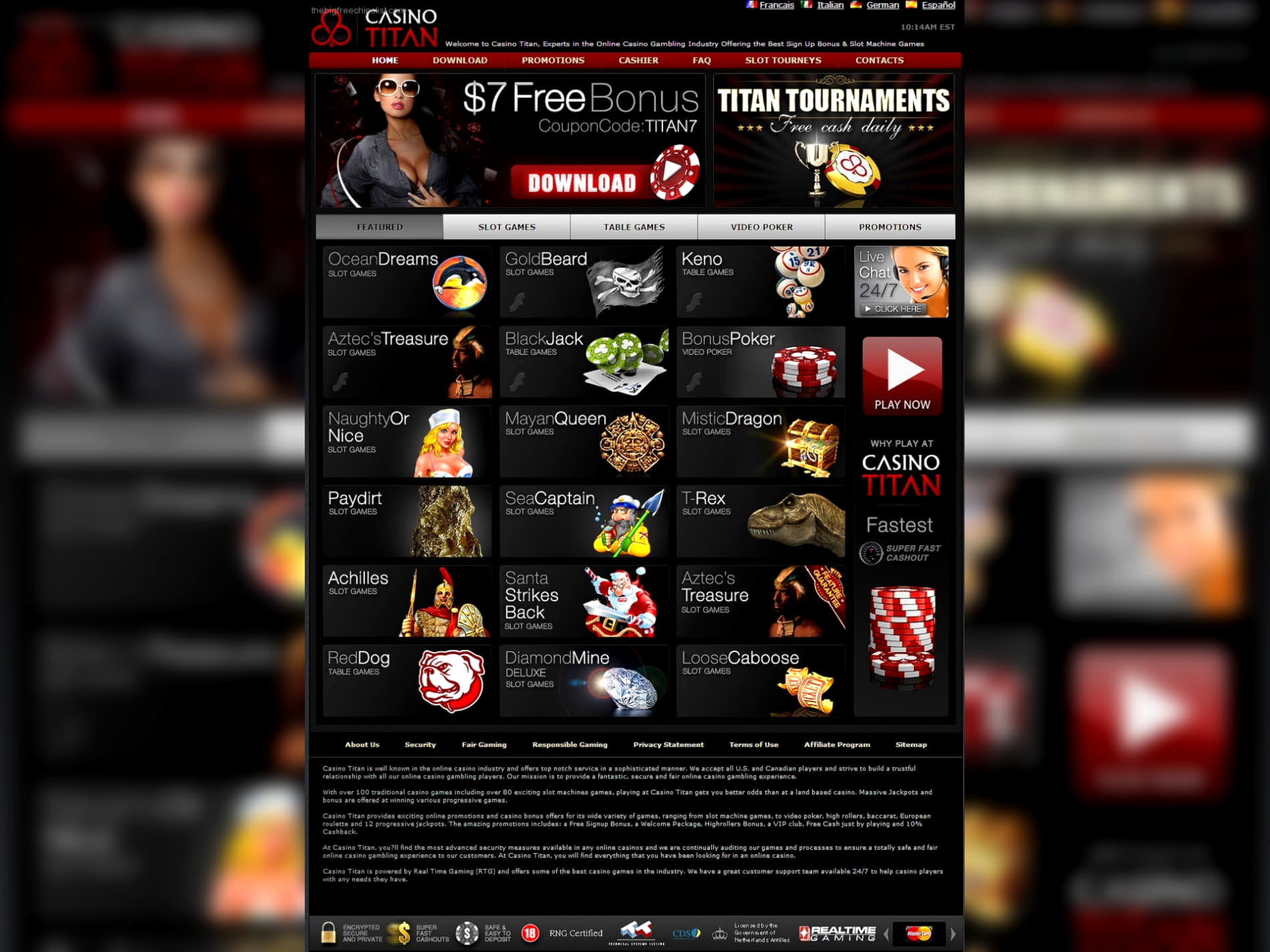 €605 Casino Tournament at Red Bet Casino